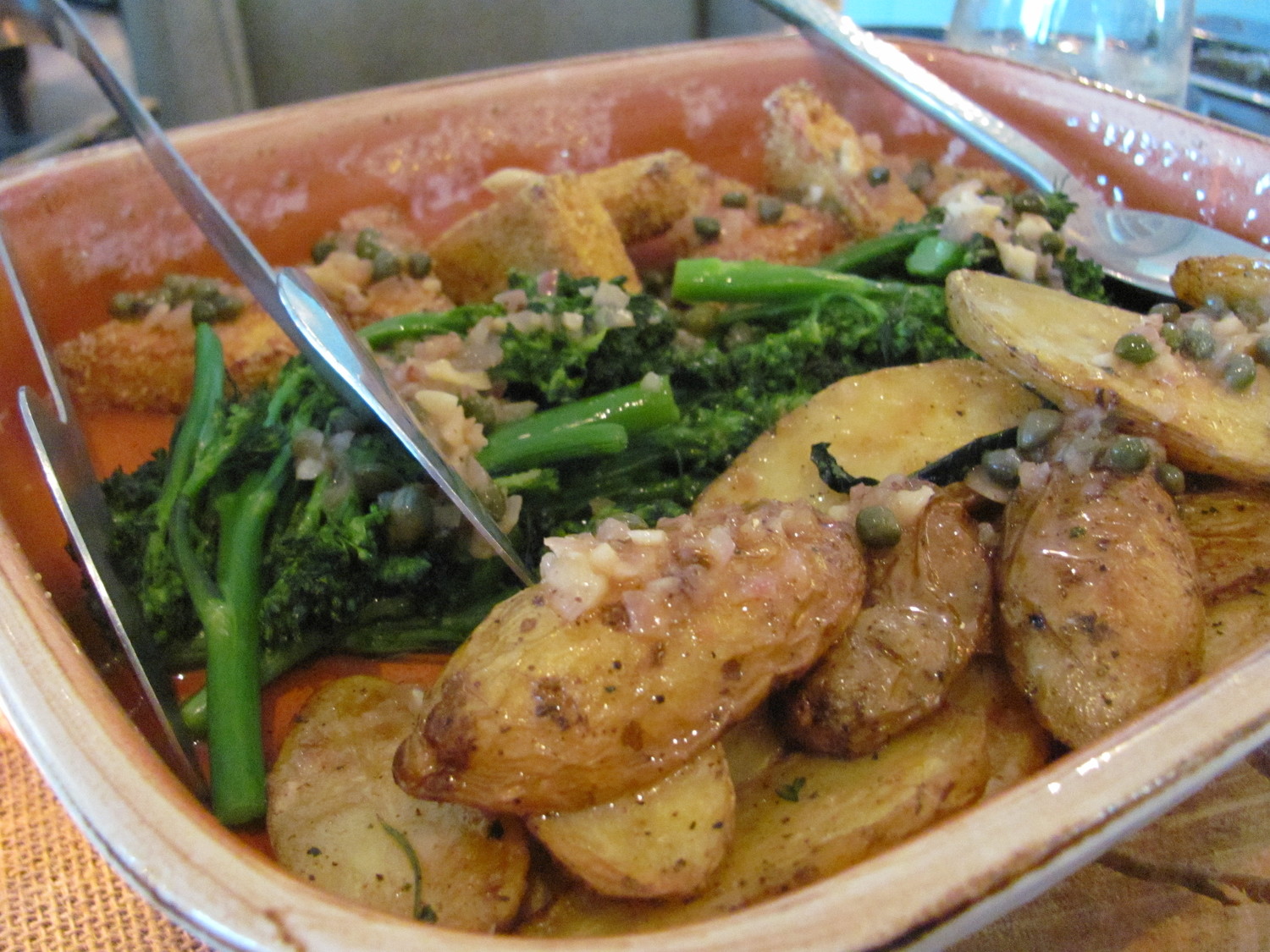 Tofu Piccata with roasted fingerlings and broccolini was one of the courses served at Sawgrass Marriott Golf Resort & Spa’s “Feast for Rabbits” dinner on June 10 at Vernon’s.